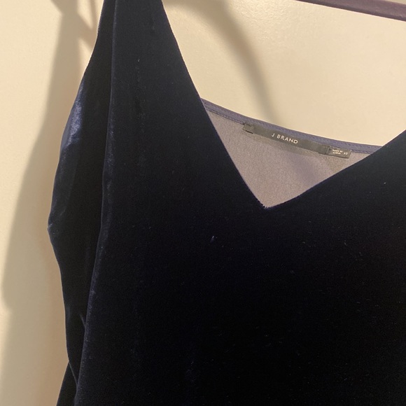 J Brand Camisole Tank Top Velvet Navy Blue Size Xs. Great Condition - Picture 3 of 6